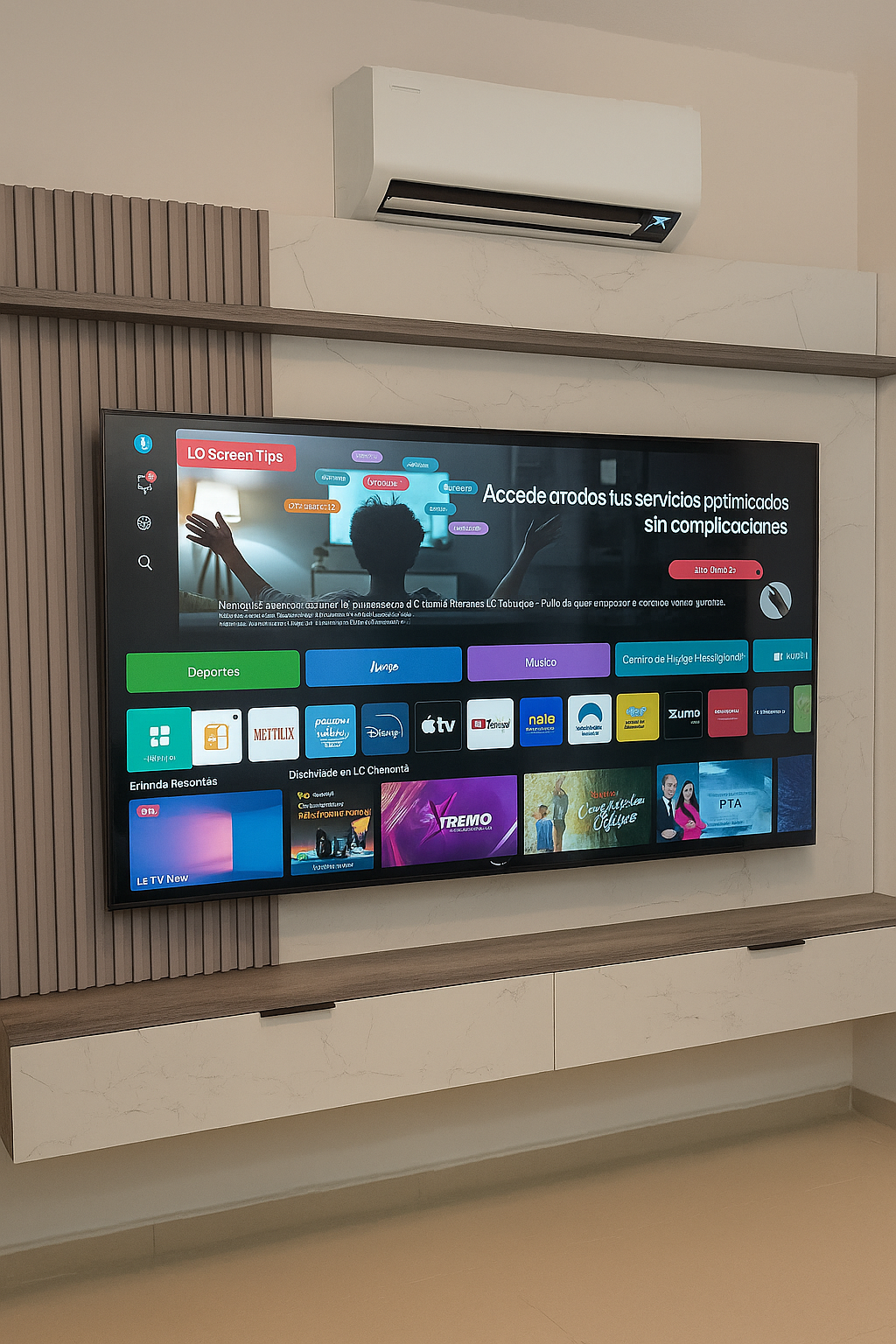 Panel para TV - Modelo Shaped