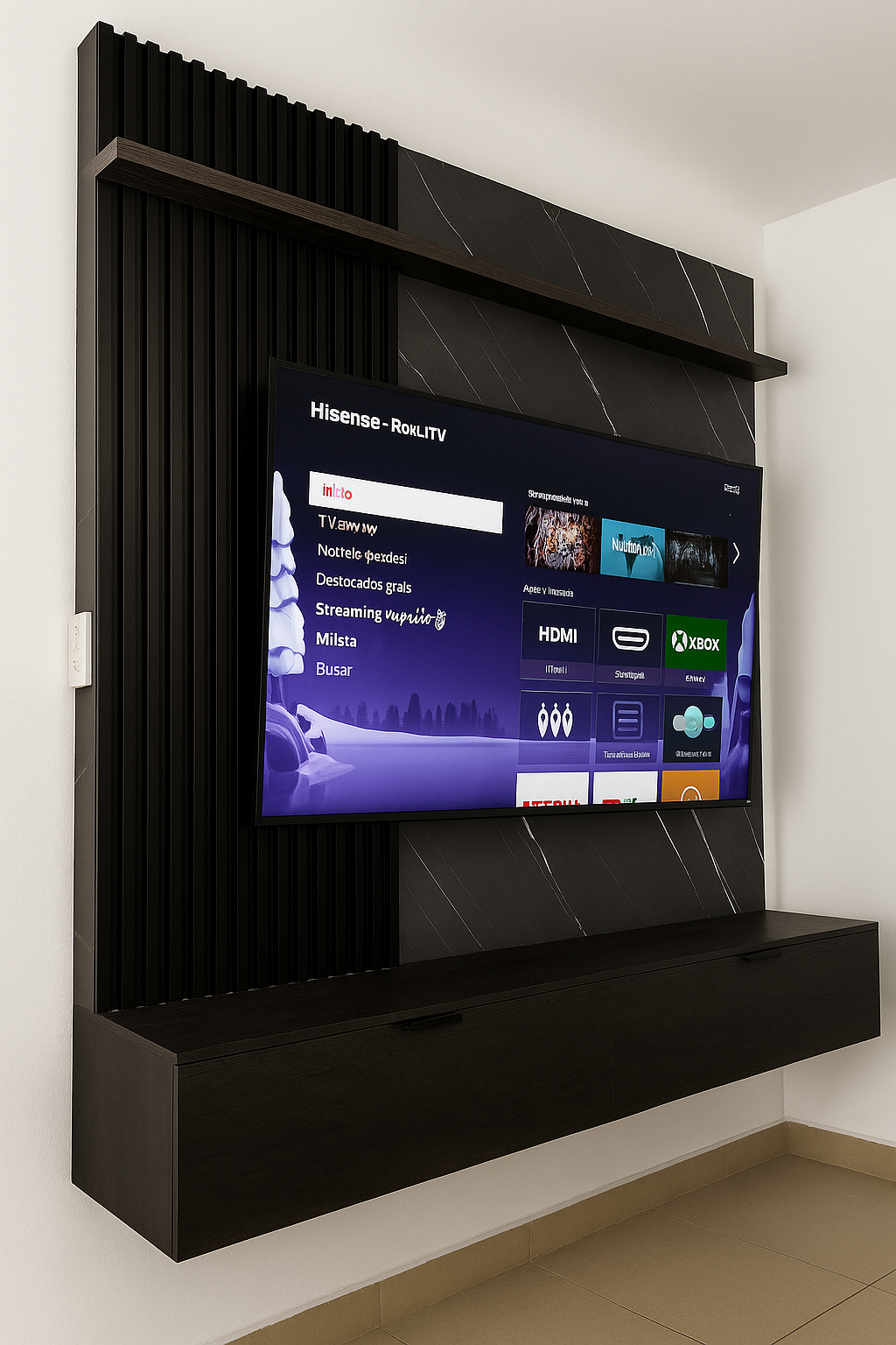 Panel para TV - Modelo Shaped