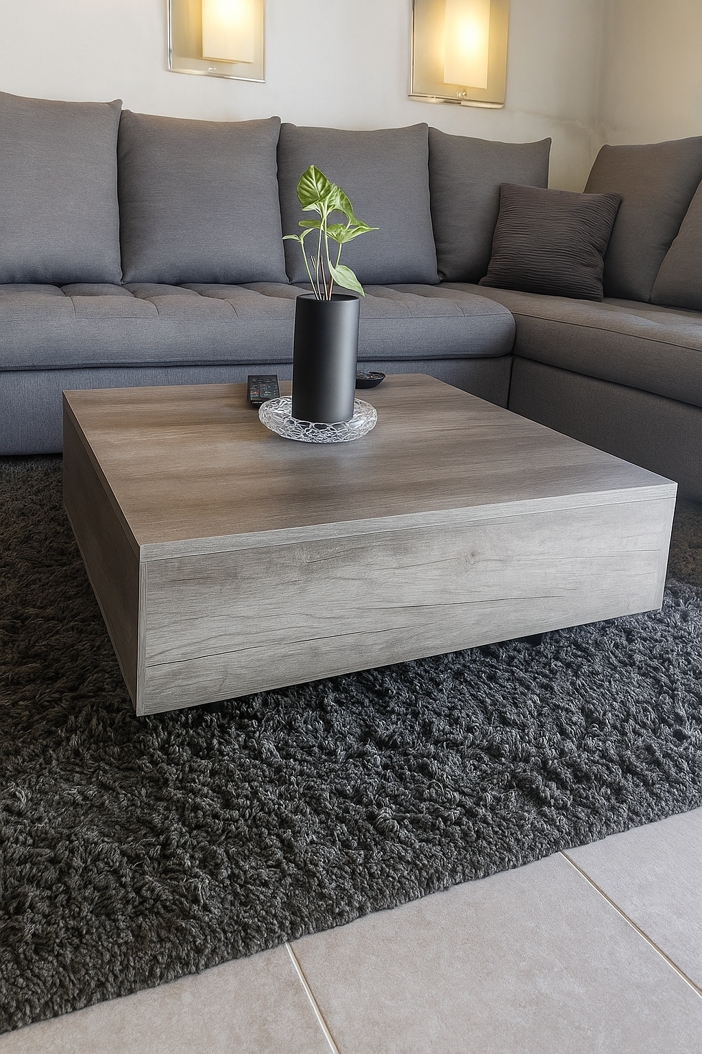 Mesa de Centro tipo flotante.